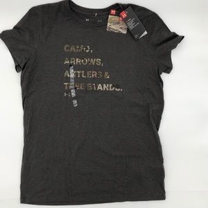 Under armour camo shirt sleeve tee hunting grey